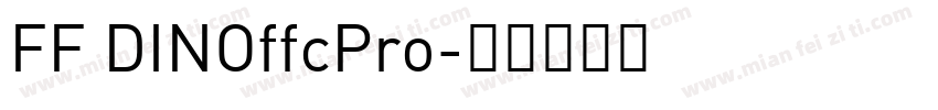 FF DINOffcPro字体转换